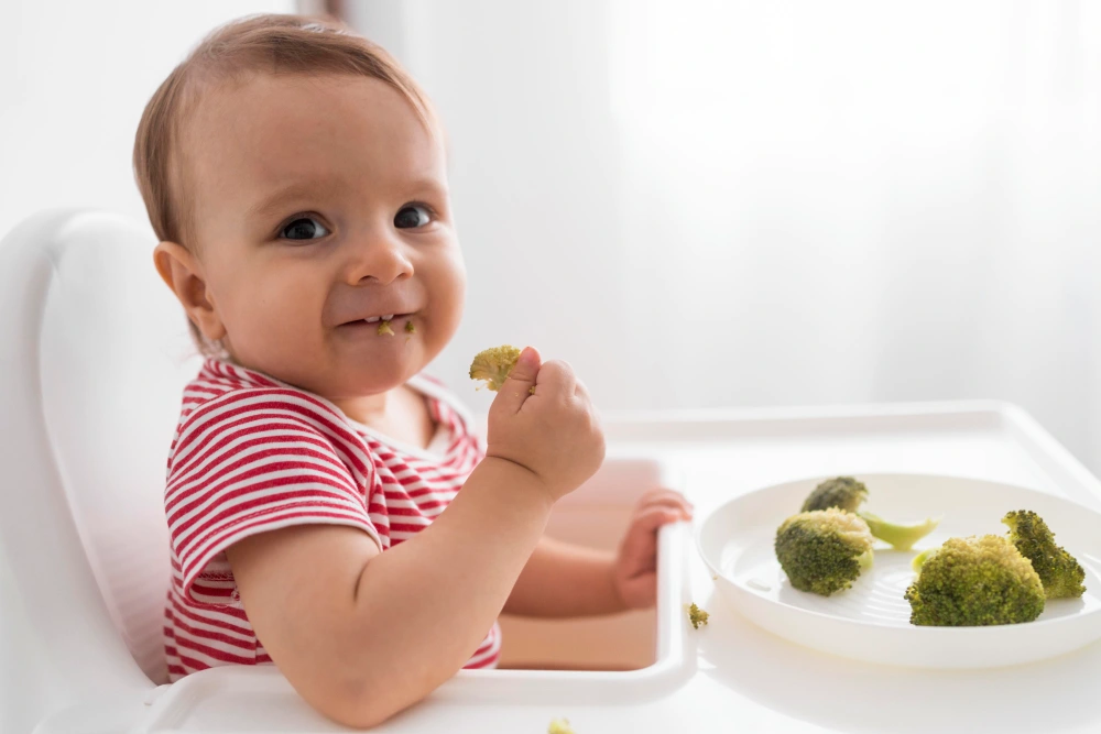 bebe-comiendo-brócoli-blw